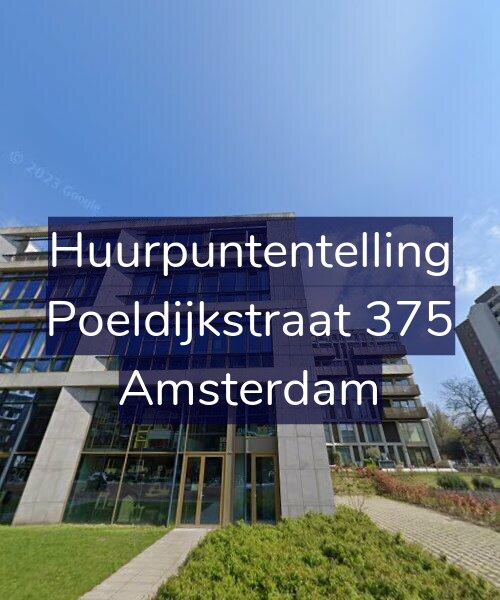 Foto gevel Huurpuntentelling voor Poeldijkstraat 375, Amsterdam
