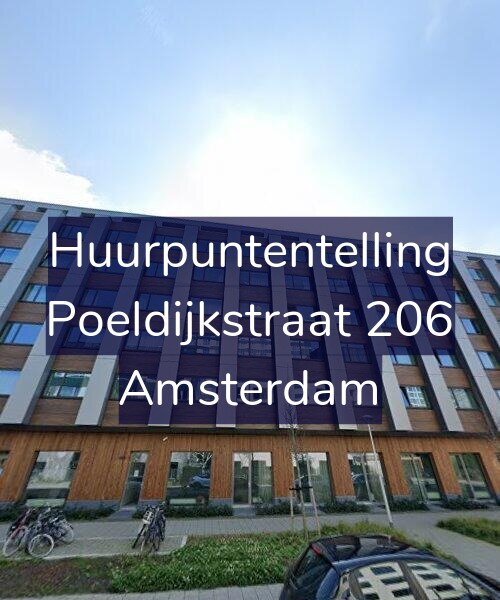 Foto gevel Huurpuntentelling voor Poeldijkstraat 206, Amsterdam