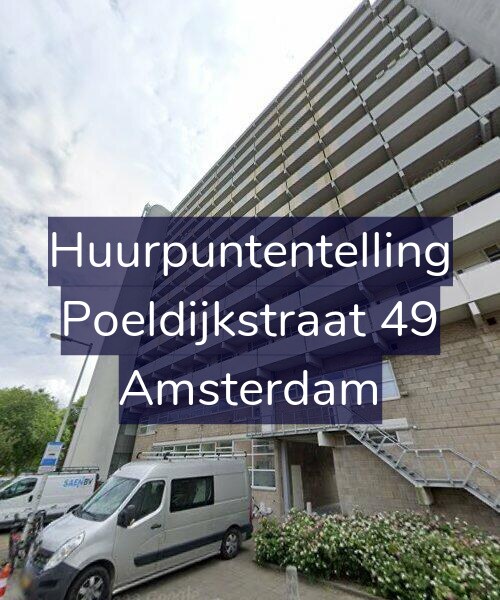 Foto gevel Huurpuntentelling voor Poeldijkstraat 49, Amsterdam