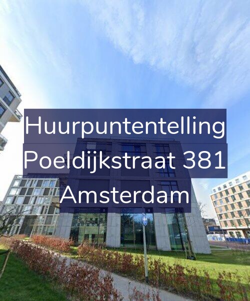 Foto gevel Huurpuntentelling voor Poeldijkstraat 381, Amsterdam