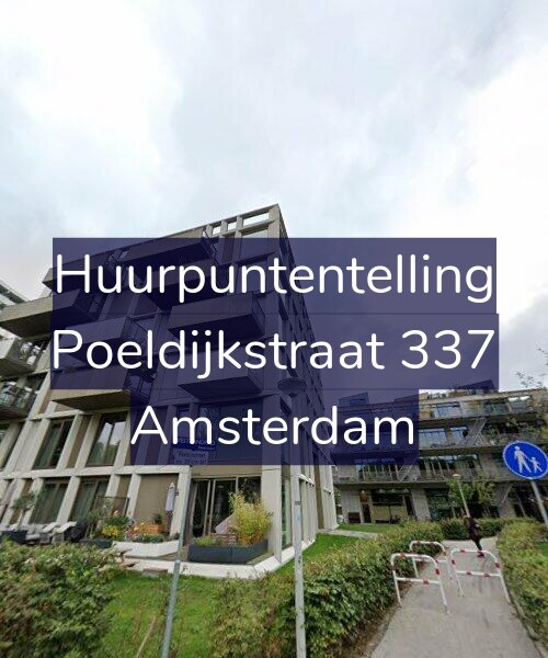Foto gevel Huurpuntentelling voor Poeldijkstraat 337, Amsterdam