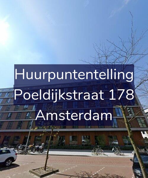Foto gevel Huurpuntentelling voor Poeldijkstraat 178, Amsterdam