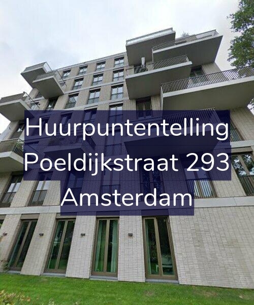 Foto gevel Huurpuntentelling voor Poeldijkstraat 293, Amsterdam