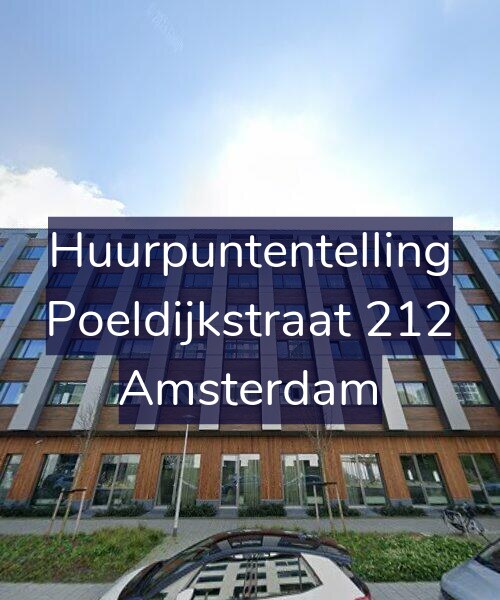 Foto gevel Huurpuntentelling voor Poeldijkstraat 212, Amsterdam