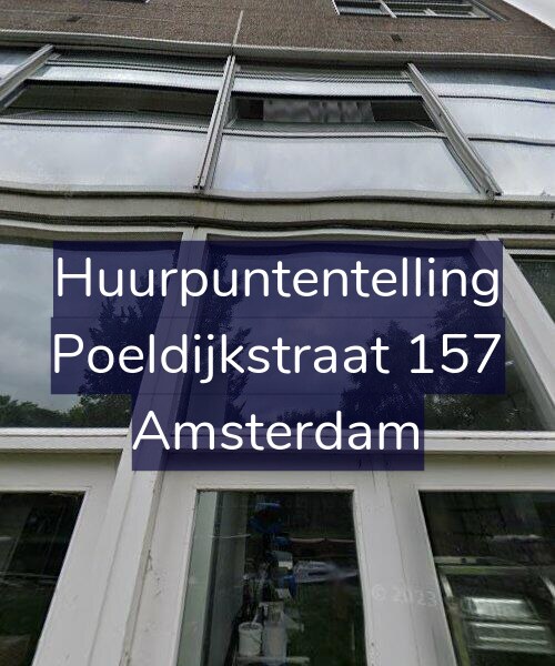 Foto gevel Huurpuntentelling voor Poeldijkstraat 157, Amsterdam