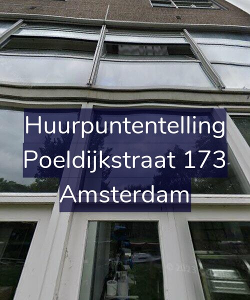 Foto gevel Huurpuntentelling voor Poeldijkstraat 173, Amsterdam