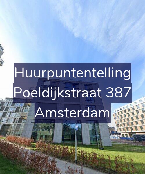 Foto gevel Huurpuntentelling voor Poeldijkstraat 387, Amsterdam