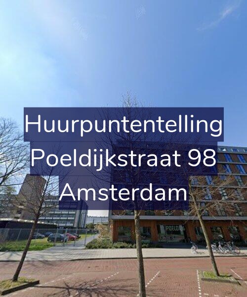 Foto gevel Huurpuntentelling voor Poeldijkstraat 98, Amsterdam