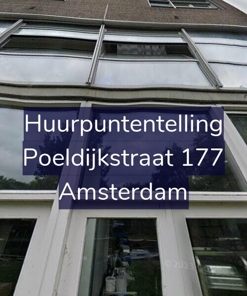 Foto gevel Huurpuntentelling voor Poeldijkstraat 177, Amsterdam