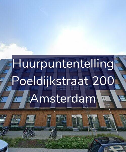 Foto gevel Huurpuntentelling voor Poeldijkstraat 200, Amsterdam