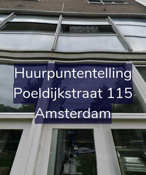 Foto gevel Huurpuntentelling voor Poeldijkstraat 115, Amsterdam