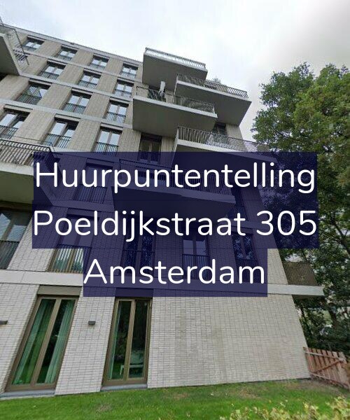 Foto gevel Huurpuntentelling voor Poeldijkstraat 305, Amsterdam