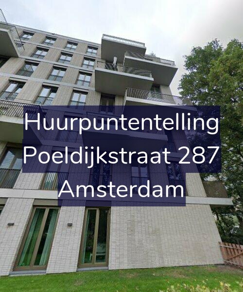 Foto gevel Huurpuntentelling voor Poeldijkstraat 287, Amsterdam