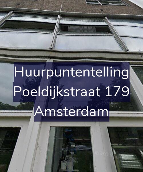 Foto gevel Huurpuntentelling voor Poeldijkstraat 179, Amsterdam