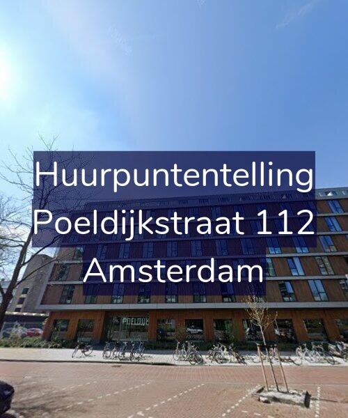 Foto gevel Huurpuntentelling voor Poeldijkstraat 112, Amsterdam
