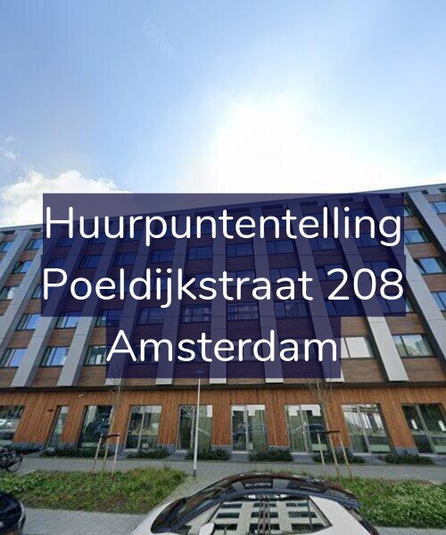 Foto gevel Huurpuntentelling voor Poeldijkstraat 208, Amsterdam