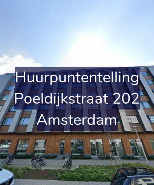 Foto gevel Huurpuntentelling voor Poeldijkstraat 202, Amsterdam