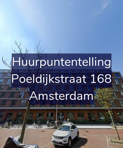 Foto gevel Huurpuntentelling voor Poeldijkstraat 168, Amsterdam