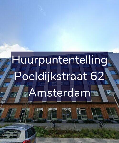 Foto gevel Huurpuntentelling voor Poeldijkstraat 62, Amsterdam