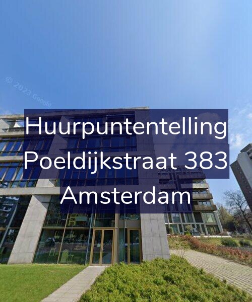 Foto gevel Huurpuntentelling voor Poeldijkstraat 383, Amsterdam