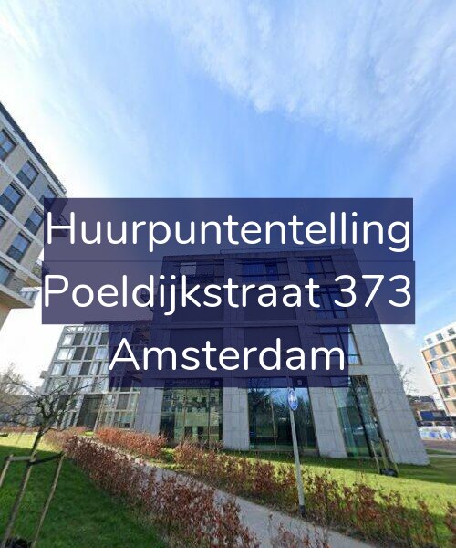 Foto gevel Huurpuntentelling voor Poeldijkstraat 373, Amsterdam