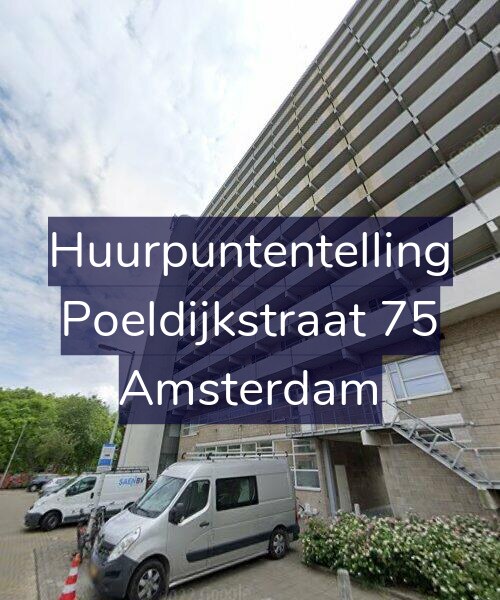 Foto gevel Huurpuntentelling voor Poeldijkstraat 75, Amsterdam