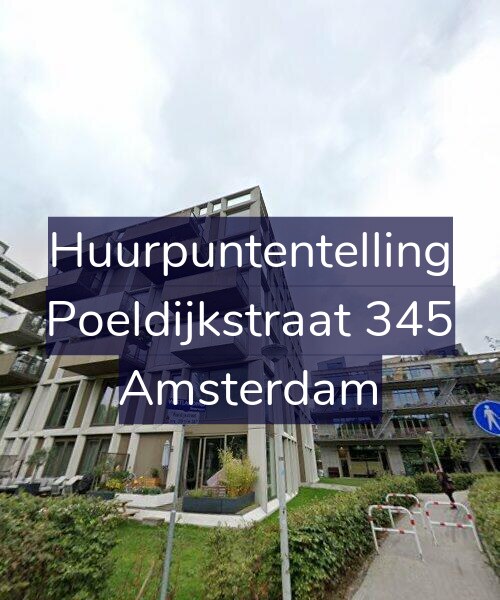 Foto gevel Huurpuntentelling voor Poeldijkstraat 345, Amsterdam