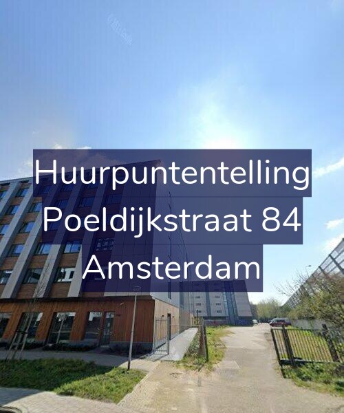 Foto gevel Huurpuntentelling voor Poeldijkstraat 84, Amsterdam