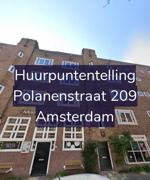 Foto gevel Huurpuntentelling voor Polanenstraat 209, Amsterdam