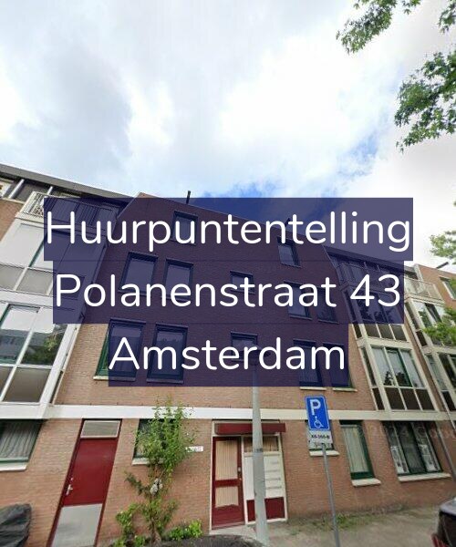 Foto gevel Huurpuntentelling voor Polanenstraat 43, Amsterdam