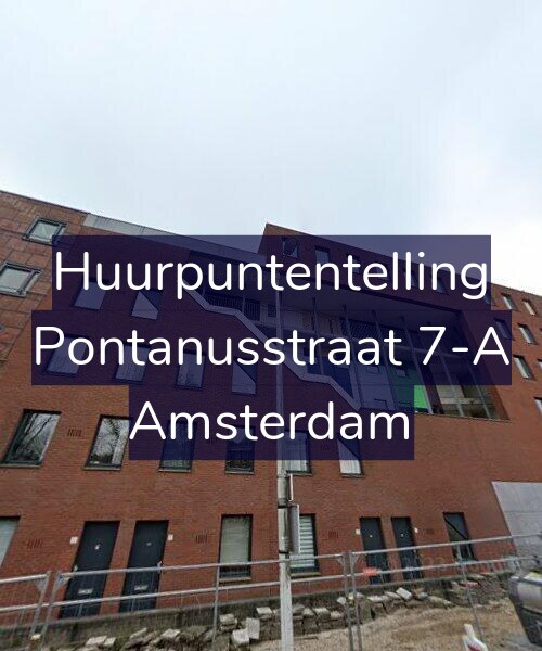 Foto gevel Huurpuntentelling voor Pontanusstraat 7-A, Amsterdam