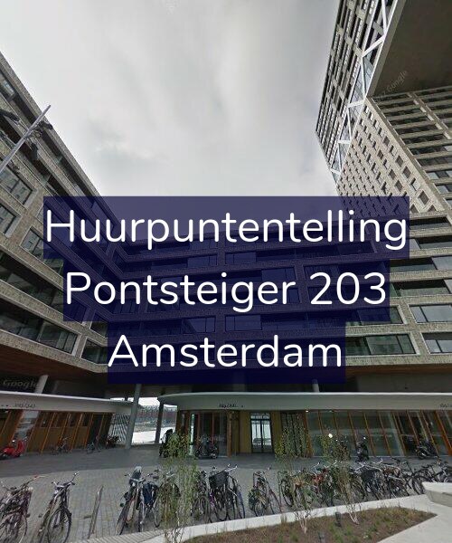 Foto gevel Huurpuntentelling voor Pontsteiger 203, Amsterdam