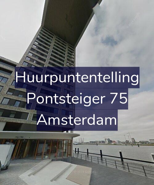 Foto gevel Huurpuntentelling voor Pontsteiger 75, Amsterdam