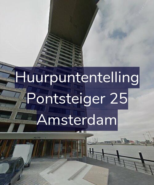 Foto gevel Huurpuntentelling voor Pontsteiger 25, Amsterdam