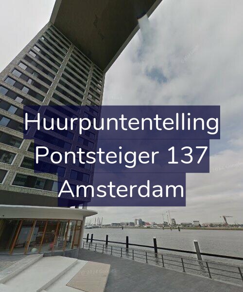 Foto gevel Huurpuntentelling voor Pontsteiger 137, Amsterdam