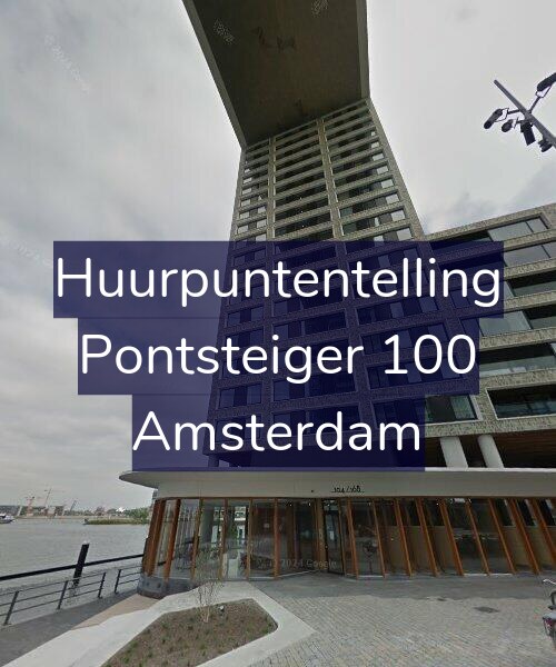 Foto gevel Huurpuntentelling voor Pontsteiger 100, Amsterdam
