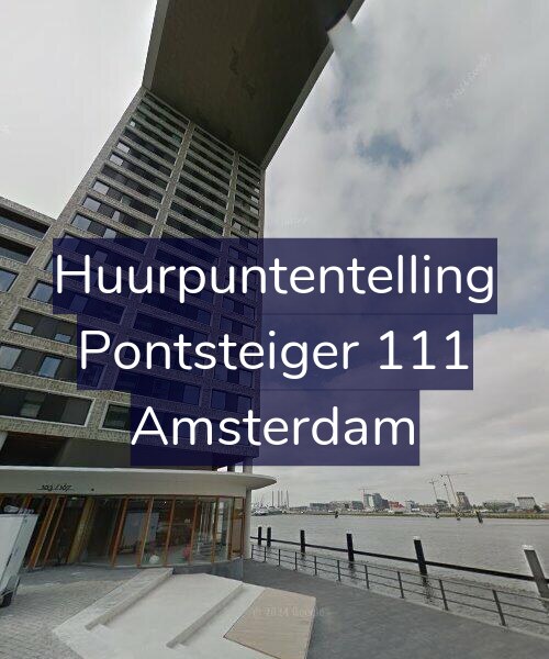 Foto gevel Huurpuntentelling voor Pontsteiger 111, Amsterdam