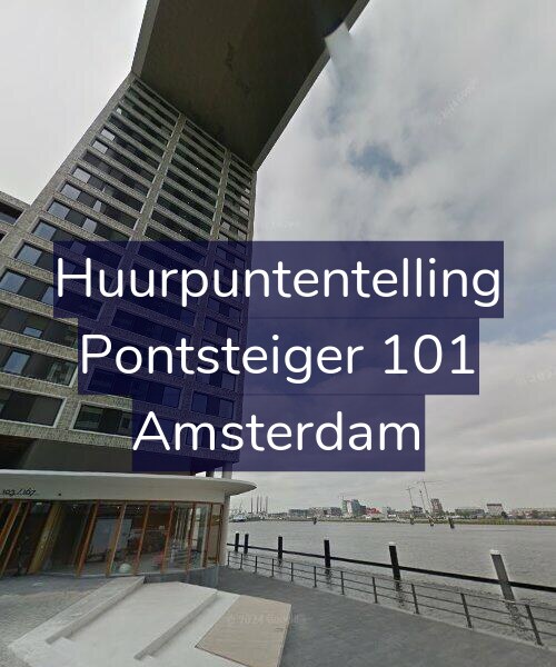 Foto gevel Huurpuntentelling voor Pontsteiger 101, Amsterdam