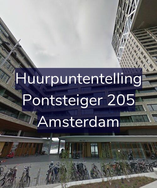 Foto gevel Huurpuntentelling voor Pontsteiger 205, Amsterdam