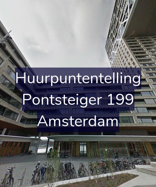 Foto gevel Huurpuntentelling voor Pontsteiger 199, Amsterdam
