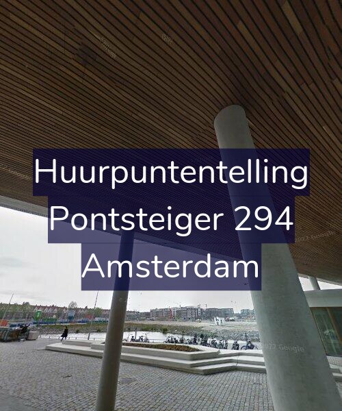 Foto gevel Huurpuntentelling voor Pontsteiger 294, Amsterdam