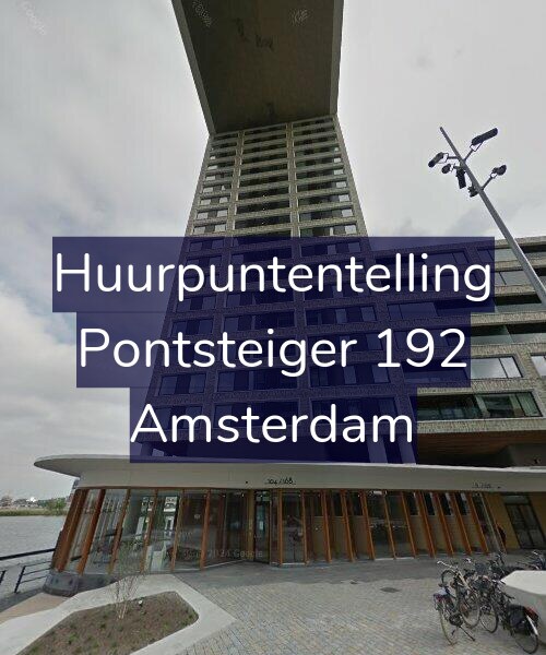 Foto gevel Huurpuntentelling voor Pontsteiger 192, Amsterdam