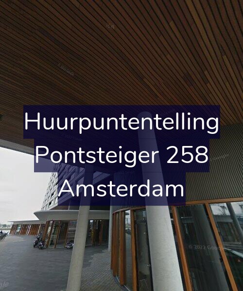Foto gevel Huurpuntentelling voor Pontsteiger 258, Amsterdam