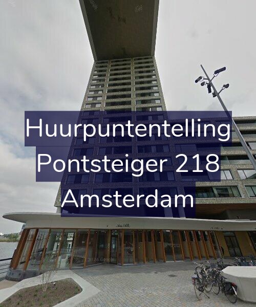 Foto gevel Huurpuntentelling voor Pontsteiger 218, Amsterdam