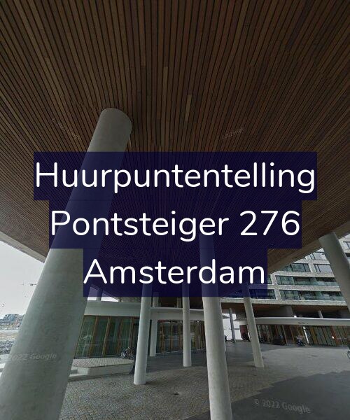 Foto gevel Huurpuntentelling voor Pontsteiger 276, Amsterdam