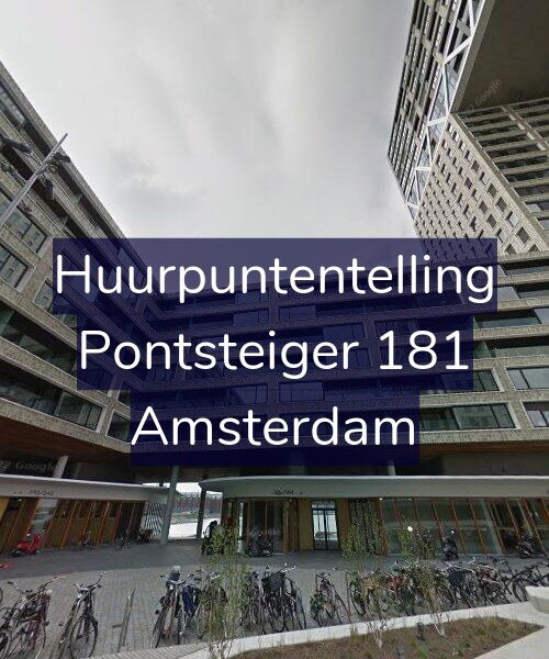 Foto gevel Huurpuntentelling voor Pontsteiger 181, Amsterdam