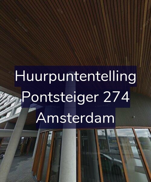 Foto gevel Huurpuntentelling voor Pontsteiger 274, Amsterdam