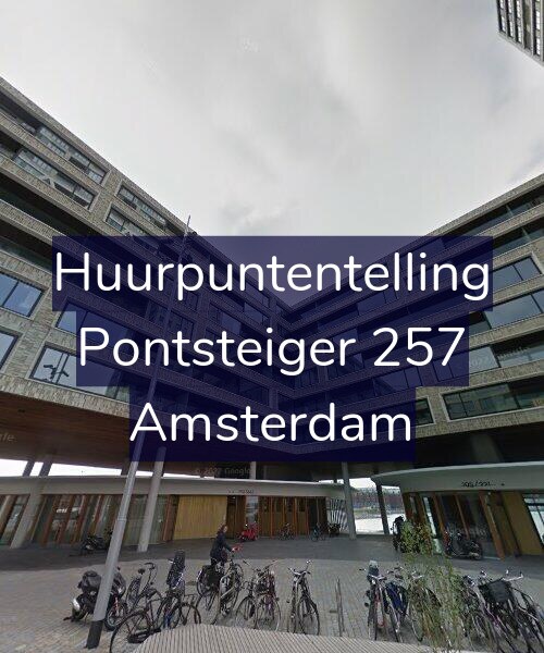 Foto gevel Huurpuntentelling voor Pontsteiger 257, Amsterdam