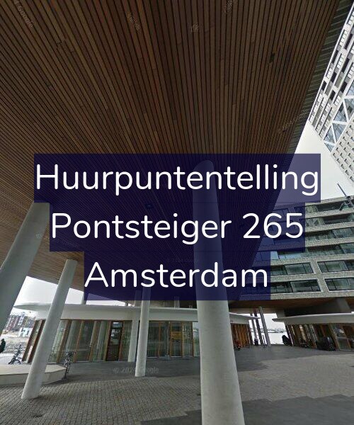Foto gevel Huurpuntentelling voor Pontsteiger 265, Amsterdam