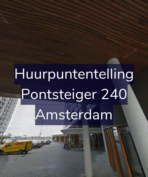 Foto gevel Huurpuntentelling voor Pontsteiger 240, Amsterdam